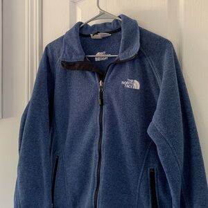 The North Face blue jacket size Medium zipper fleece‎